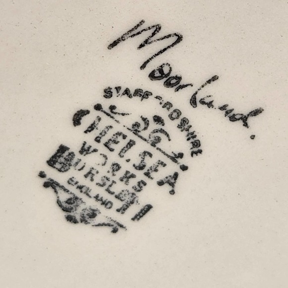 Moorland Chelsea Works Burslem Cream Heart Pitcher Vintage Modern Farmhouse - Picture 7 of 7